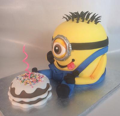 Minion Birthday Cake - Cake by Wildcakes1010