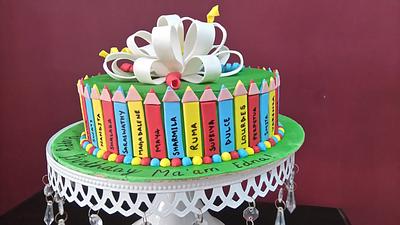 A cake for a teacher - Cake by Vijeta