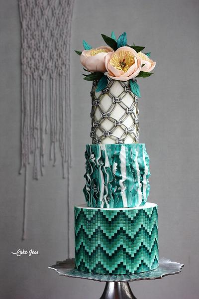 BOHO GLAM WEDDING CAKE - Cake by Jessica MV