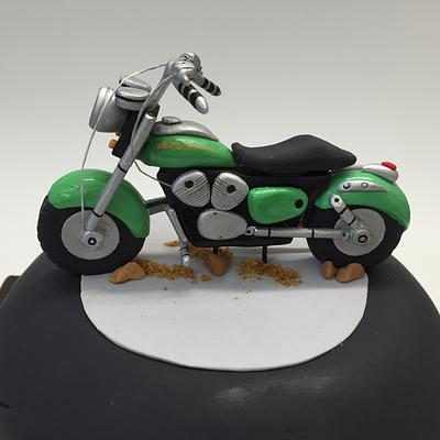 Motor Cycle Birthday Cake - Cake by CakesAnnietime