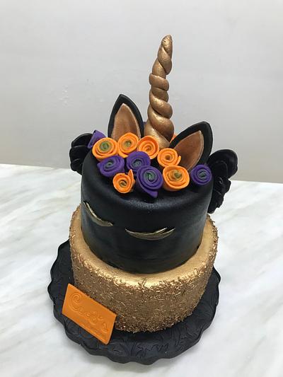 Halloween unicorn - Cake by Coco Mendez