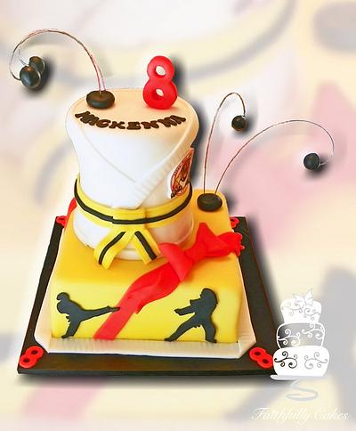 Karate Girl 8th Birthday - Cake by FaithfullyCakes