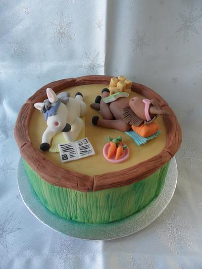 Laid back ponies - Cake by Mandy