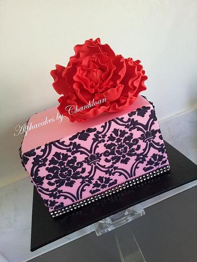Red Peony - Cake by AlphacakesbyLoan 
