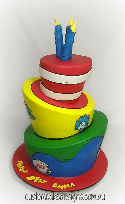 Dr Seuss Topsy Turvy Cake - Cake by Custom Cake Designs
