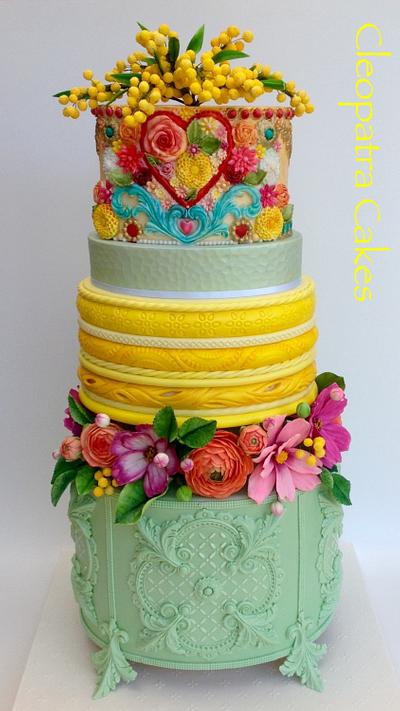 Wattle in the springtime - Cake by Cleopatra cakes