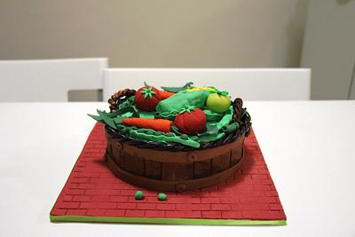 Vegetable Basket - Cake by Teena