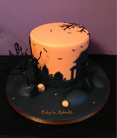Halloween silhouette  - Cake by Frances 