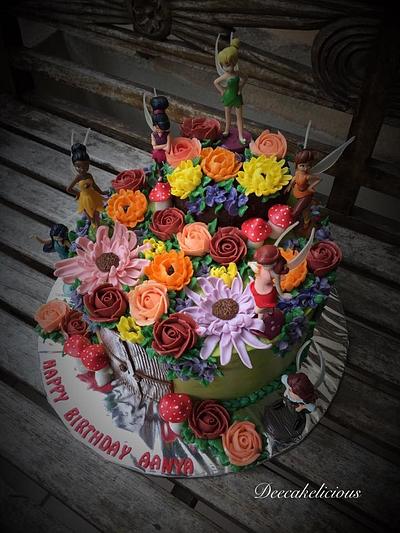Buttercream Fairy garden - Cake by Deepa Shiva - Deecakelicious