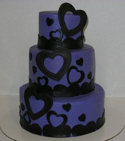 Anniversary Hearts - Cake by Tina