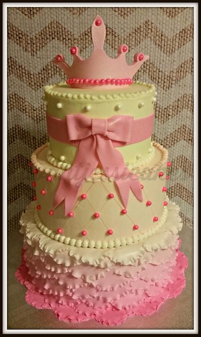 Pink princess ruffles - Cake by Jessica Chase Avila