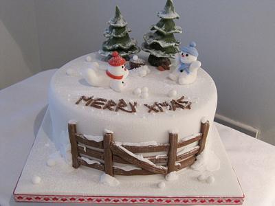 Snowball fun in the park - Cake by Just Because CaKes