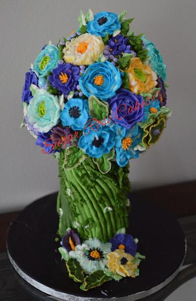 Flower bouquet . - Cake by Inoka (Sugar Rose Cakes)