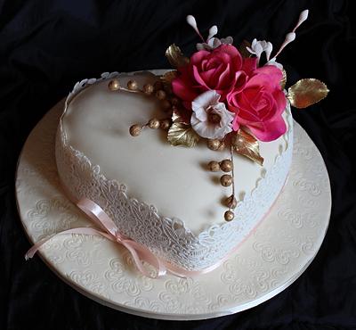 romantic heart - Cake by matahary