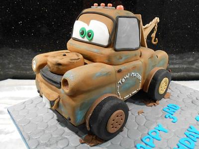 mater tow truck - Cake by Dinkylicious Cakes