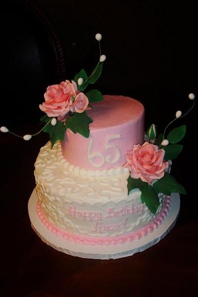 roses and cornelli lace - Cake by Shanika