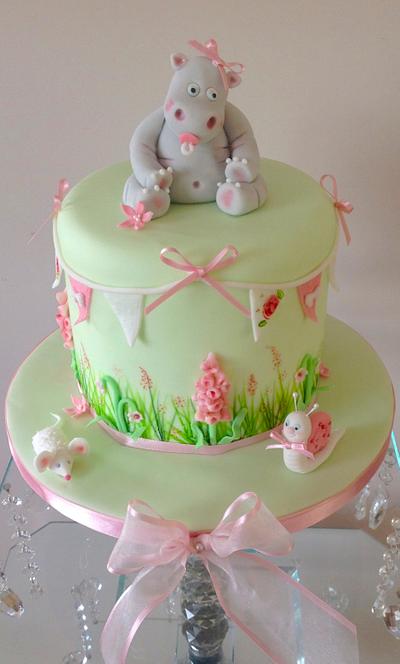 Baby Hippo an d Friends - Cake by Alison's Bespoke Cakes