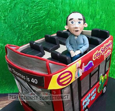 Brian Thomas - Open Top Tour Bus Cake - Cake by Niamh Geraghty, Perfectionist Confectionist