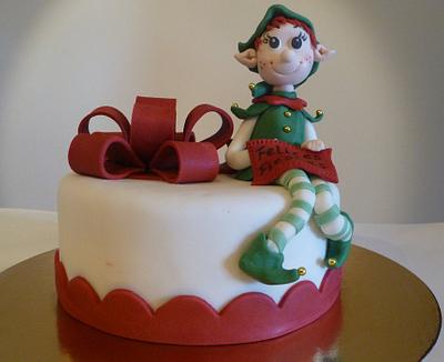 Christmas cake - Tarta de fondant de Navidad - Cake by DulcesdeLorena