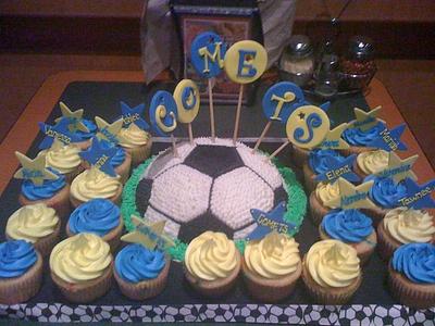 Soccer - Cake by Sandy 