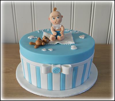 Babyshower cake boy - Cake by Astrid 