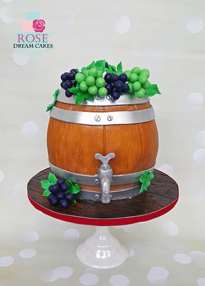Wine Barrel Cake - Cake by Rose Dream Cakes