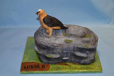 Bearded Vulture - Cake by JarkaSipkova