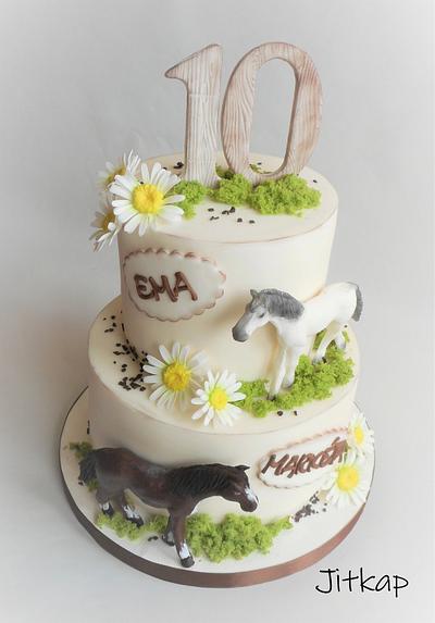 Birthday horses cake - Cake by Jitkap