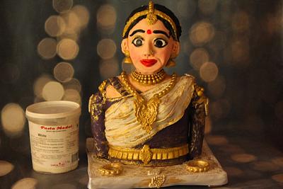 Tamil Bride Chocolate Bust - Cake by Dr RB.Sudha