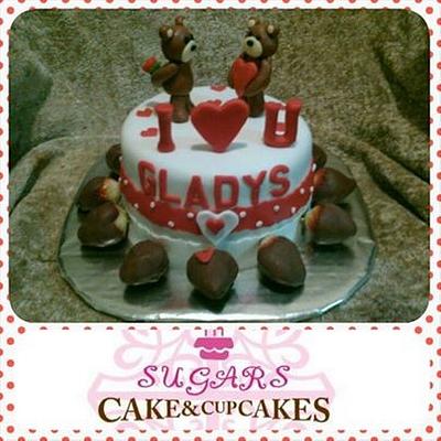 I<3U Cake - Cake by SUGARScakecupcakes