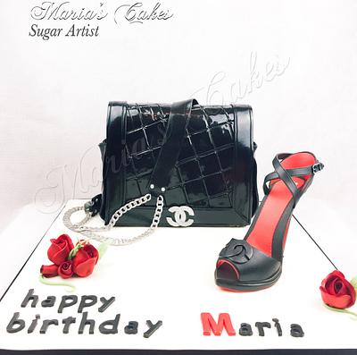 Coco Chanel bag and shoes cake - Cake by Marias-cakes