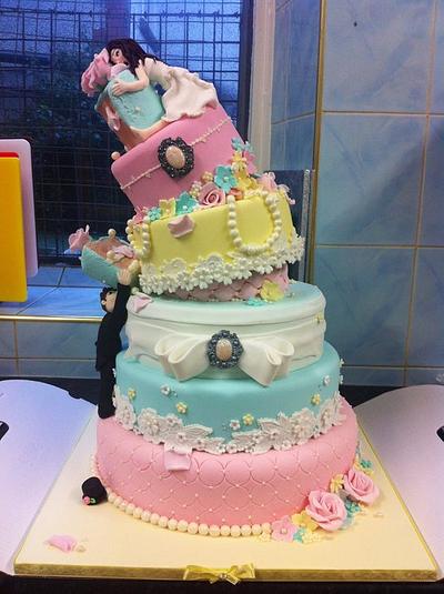 Comical wedding cake  - Cake by clare galvin