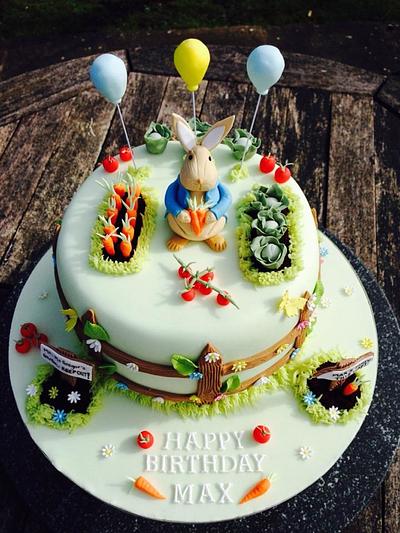 Peter Rabbit in the Garden - Cake by Sugarella Cakes