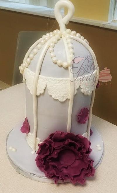 Birdcage Bridal Shower - Cake by Ritas Creations