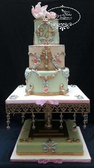 Engagement Cake  - Cake by Fées Maison (AHMADI)