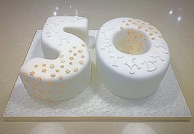A 50th birthday cake!  - Cake by Ele Lancaster