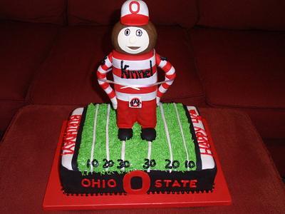 Ohio State Buckeye cake - Cake by Dayna Robidoux