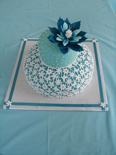 cake in blue - Cake by Makina