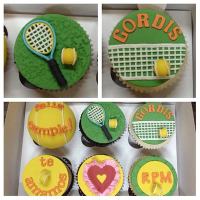 Tennis cupcakes! - Cake by Monika Moreno