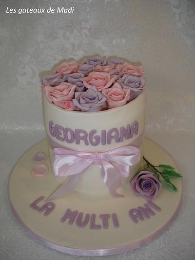 Cake with roses - Cake by ginaraicu