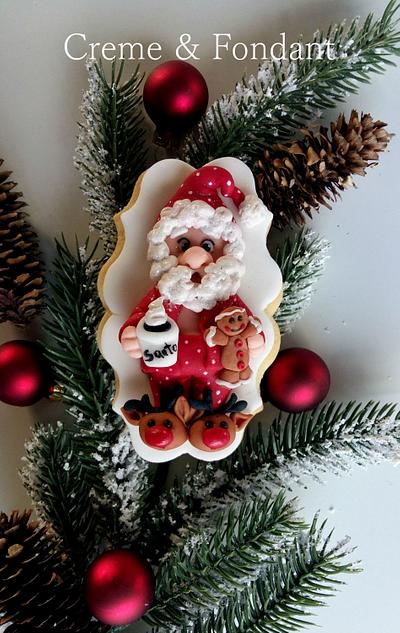 Santa cookie - Cake by Creme & Fondant