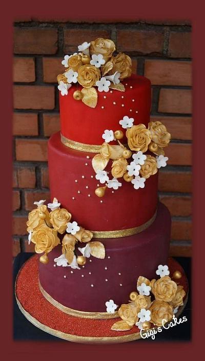 Love in red  - Cake by Miracles on Cakes by Anna