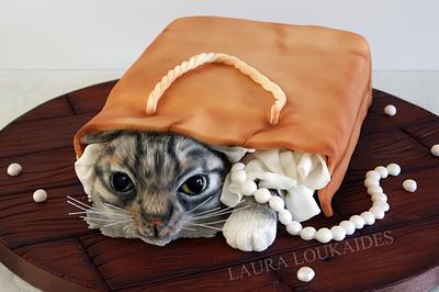 Tabby Cat Cake - Cake by Laura Loukaides