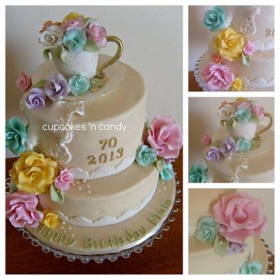 70th Birthday - Cake by Cupcakes 'n Candy