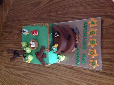 Angry Birds Cake - Cake by Claudia Amezcua