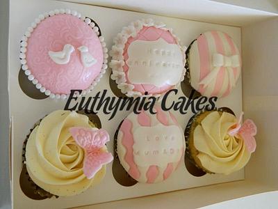 Wedding Anniversary Cupcakes - Cake by Eva