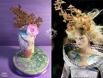 Chinese Garden - Couture Cakers 2018 collab  - Cake by sugar voyager