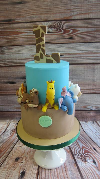 Safari Jungle Baby cake - Cake by Sweet Factory 