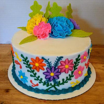 Mexican fiesta birthday cake - Cake by Tiffany DuMoulin