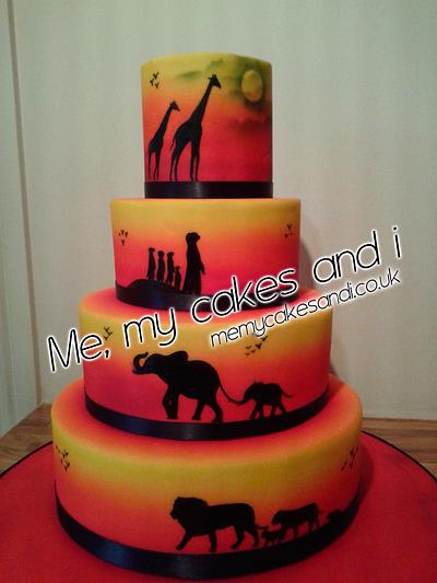 African Safari Cake - Cake by Sonia Silver - Me, My Cakes & I.